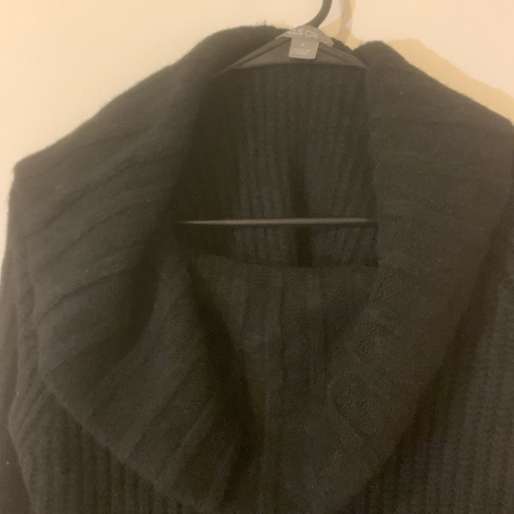 Oversized Falls Creek Black Cowl Neck Sweater - Picture 2 of 2